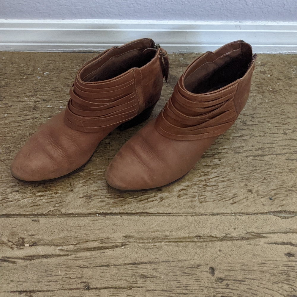 Clarks leather booties